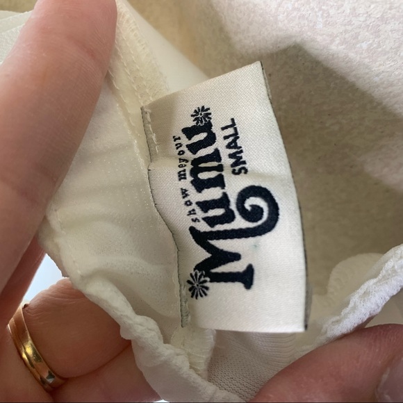 Show Me Your Mumu Amanda Maxi Dress Ivory Small - Picture 5 of 6